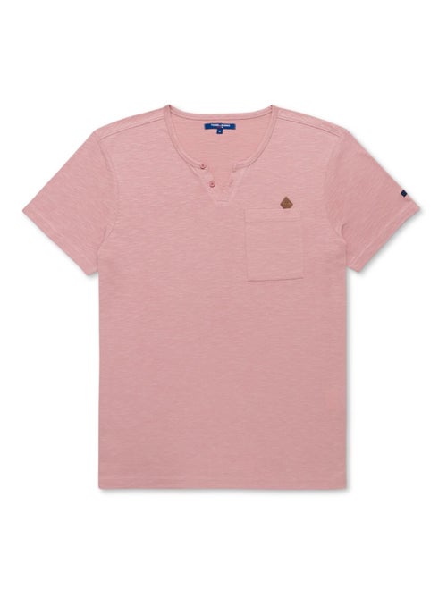 T-shirt manches courtes rouge rubis Homme - Terre de Marins - Kiabi