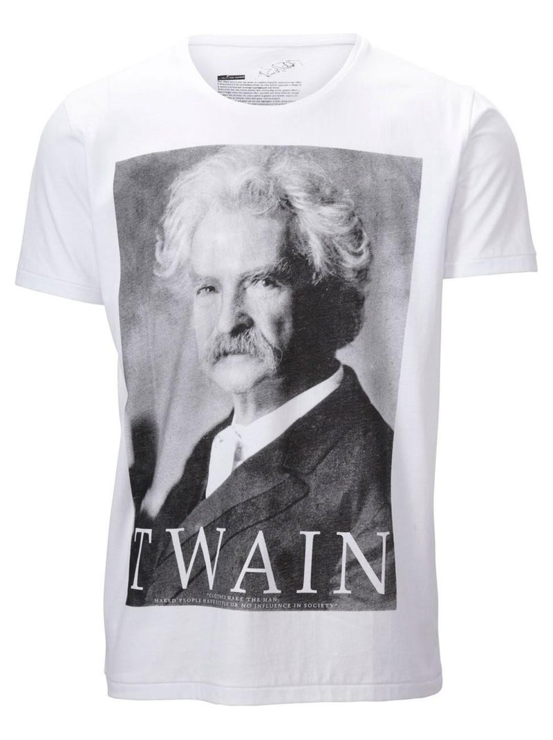 T-shirt manches courtes Selected Blanc Blanc - Kiabi