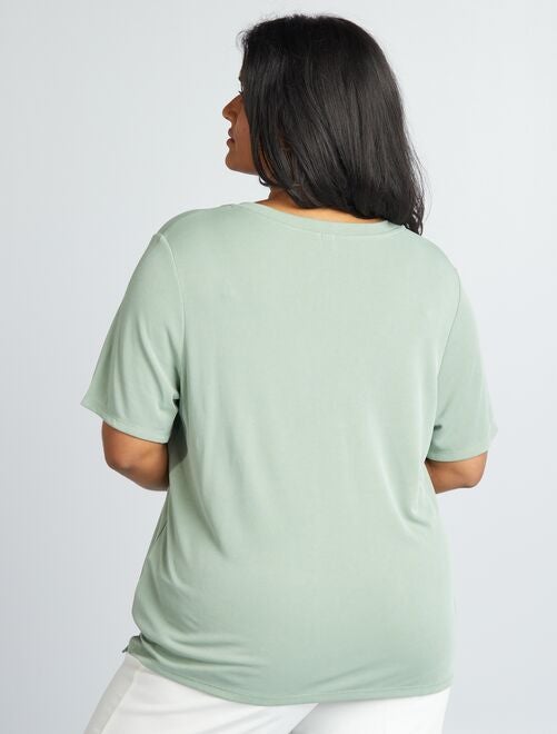 T-shirt manches courtes stretch - Kiabi