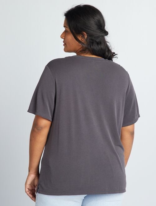 T-shirt manches courtes stretch - Kiabi