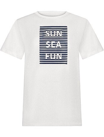T-shirt manches courtes Sun Sea Fun SUMMERTIME
