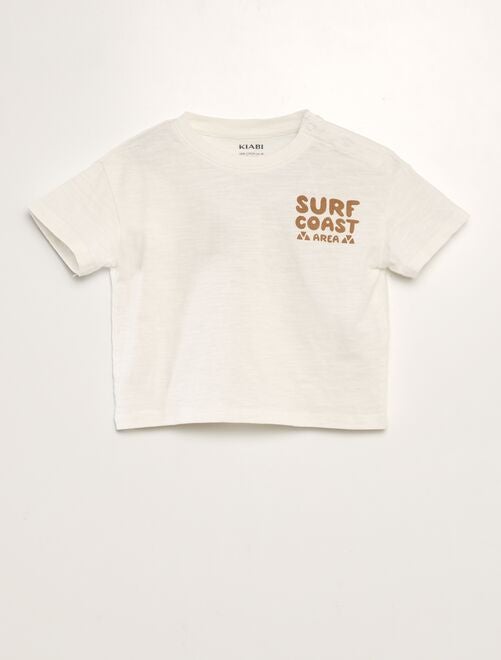 T-shirt manches courtes 'surf' - Kiabi