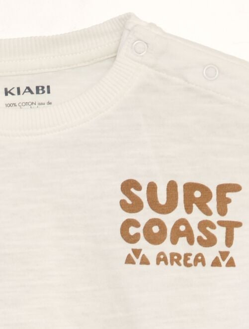 T-shirt manches courtes 'surf' - Kiabi