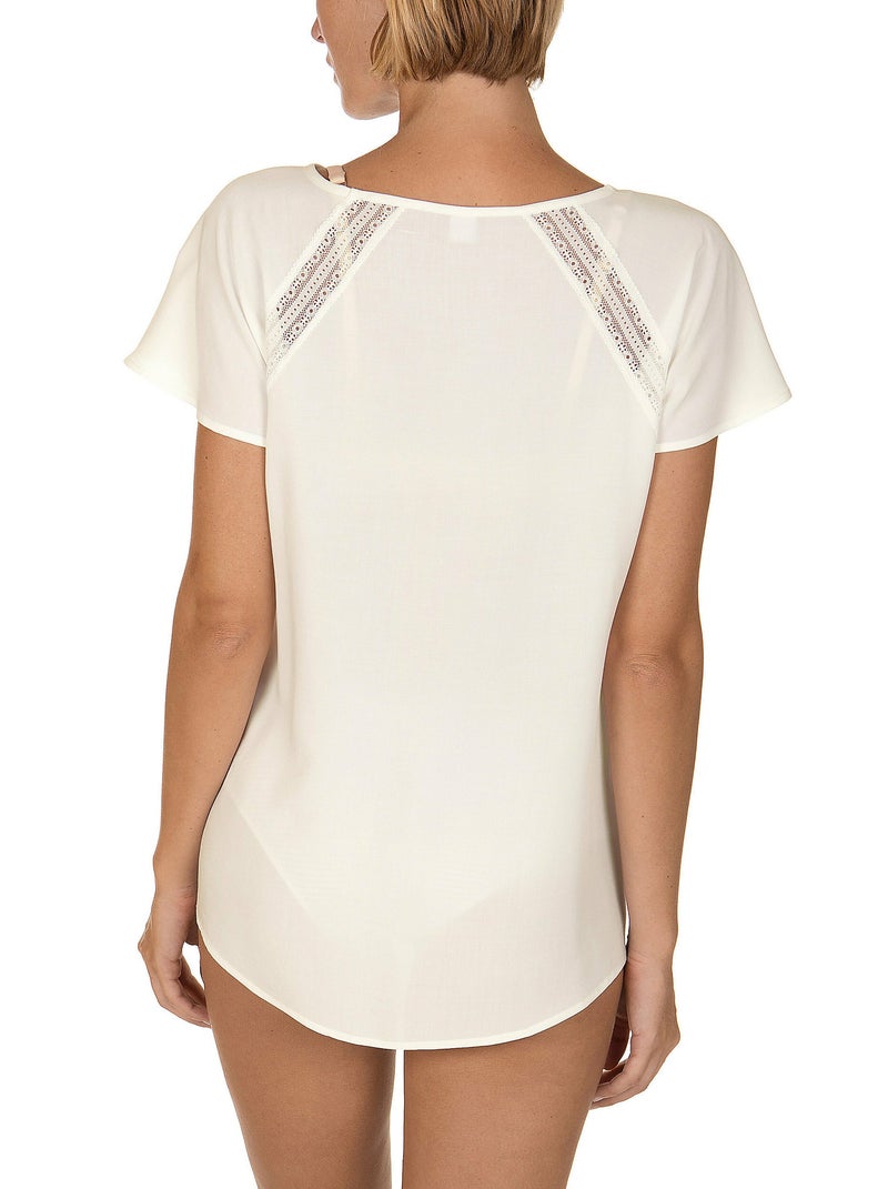 T-shirt manches courtes Timeless Ecru - Kiabi