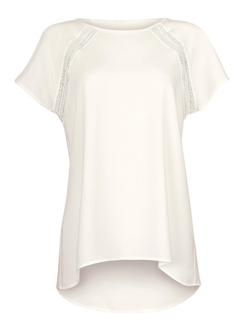 T-shirt manches courtes Timeless Ecru - Kiabi