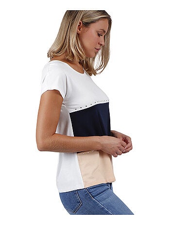 T-shirt manches courtes Tricolor