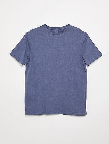 T-shirt en jersey imprimé pour homme à col rond