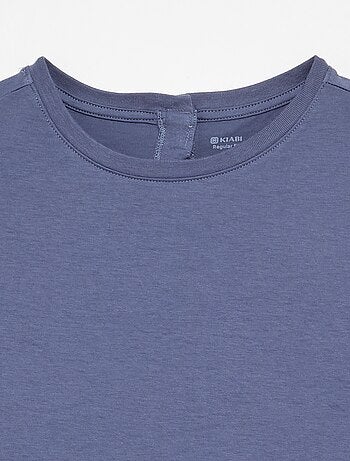 T-shirt en jersey imprimé pour homme à col rond