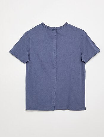 T-shirt en jersey imprimé pour homme à col rond