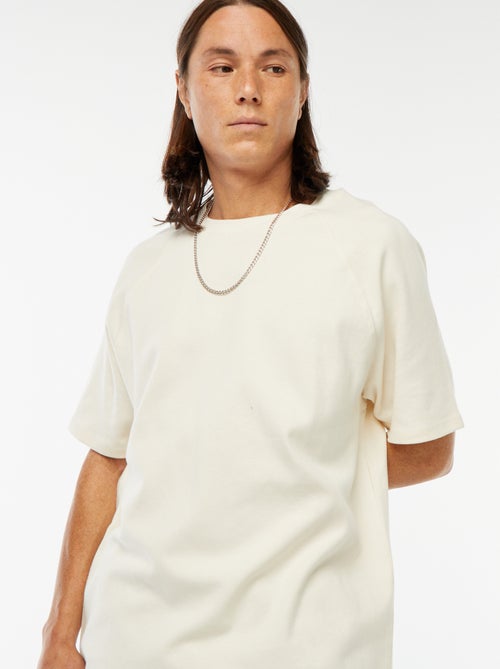 T-shirt manches courtes uni comfort fit - Kiabi