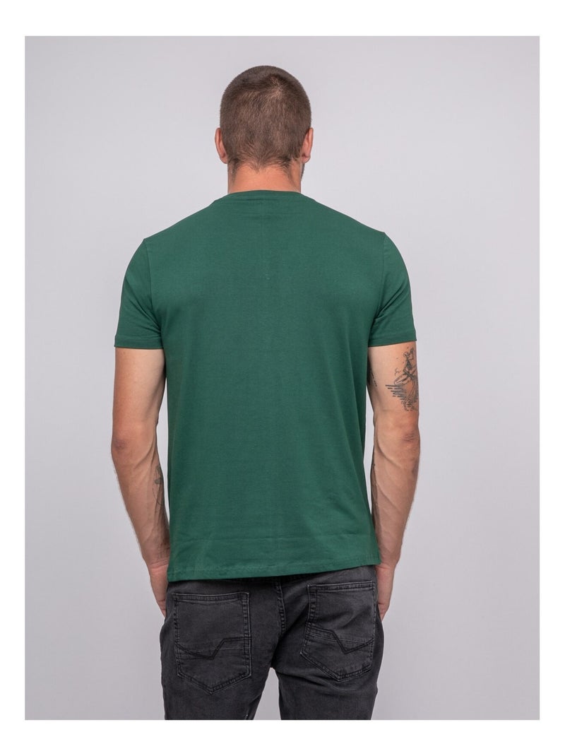 T-shirt manches courtes uni JEDDA Vert - Kiabi