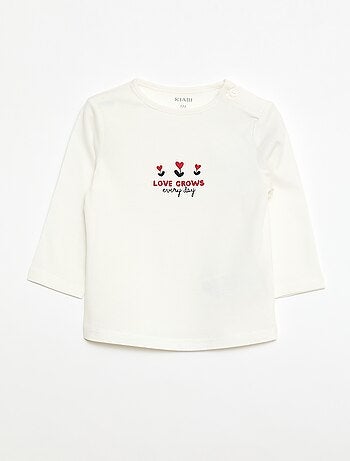 T-shirt manches longue impirmé