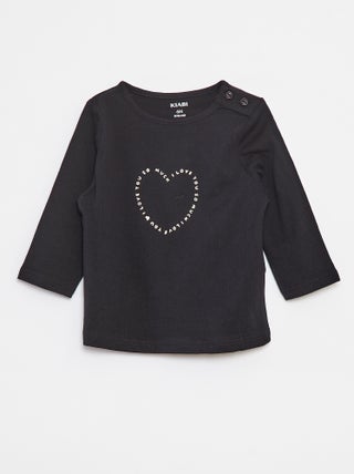 T-shirt manches longue impirmé