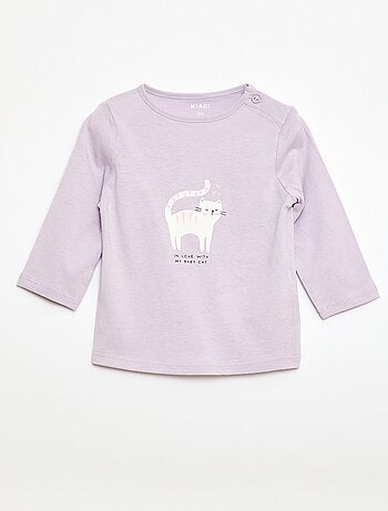 T-shirt manches longue impirmé