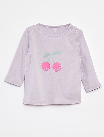 T-shirt manches longue impirmé