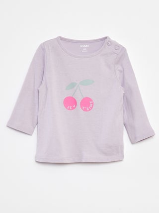 T-shirt manches longue impirmé