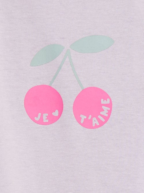 T-shirt manches longue impirmé - Kiabi