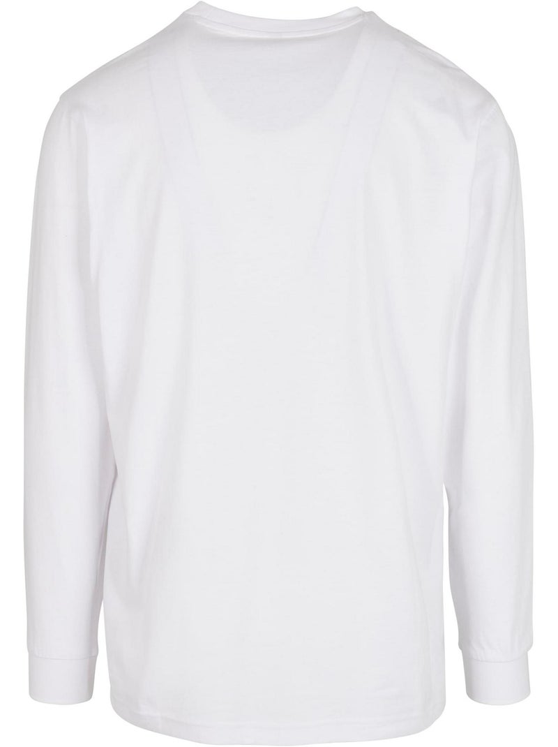 T-shirt manches longues - build your brand Blanc - Kiabi