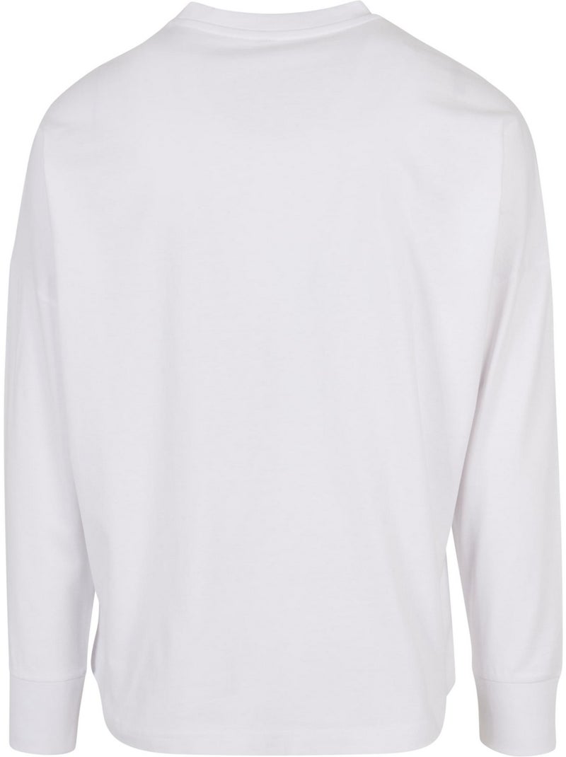T-shirt manches longues - build your brand Blanc - Kiabi