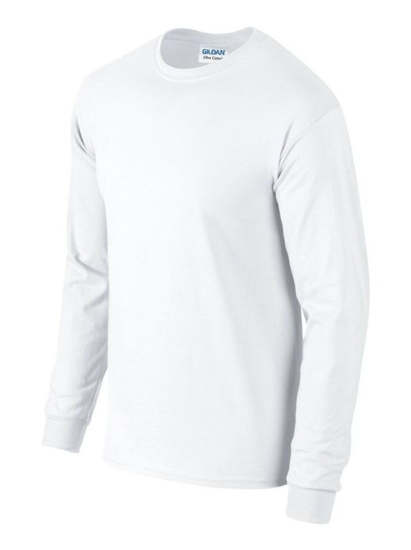 T-shirt manches longues - gildan Blanc - Kiabi