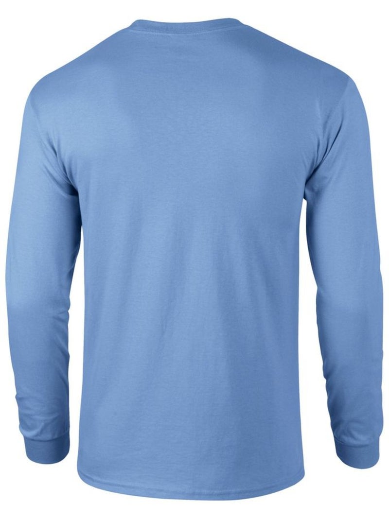 T-shirt manches longues - gildan Bleu ciel - Kiabi