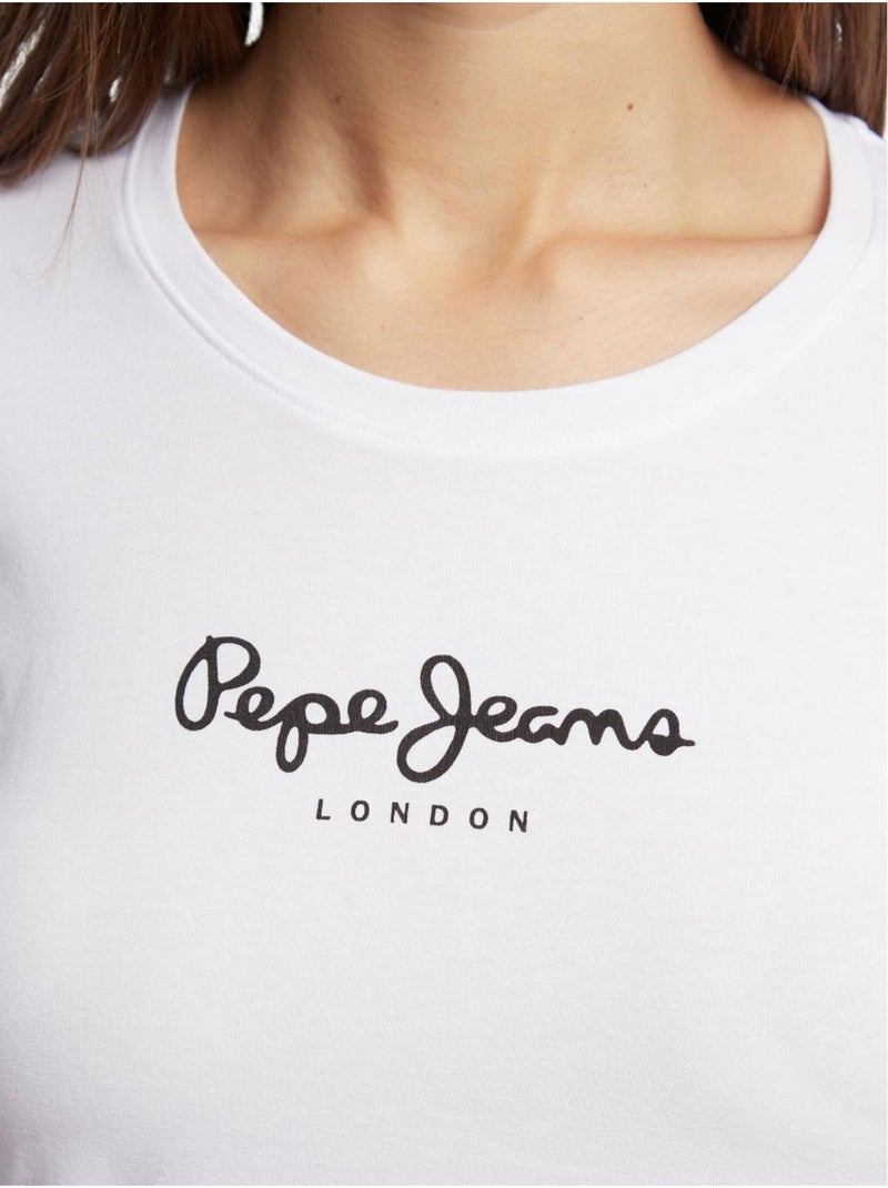 T-shirt manches longues - pepe jeans Blanc - Kiabi