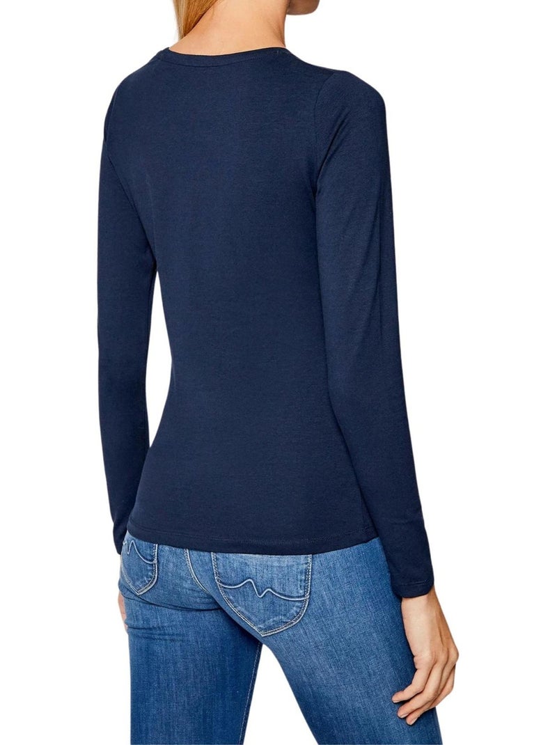 T-shirt manches longues - pepe jeans Bleu marine - Kiabi