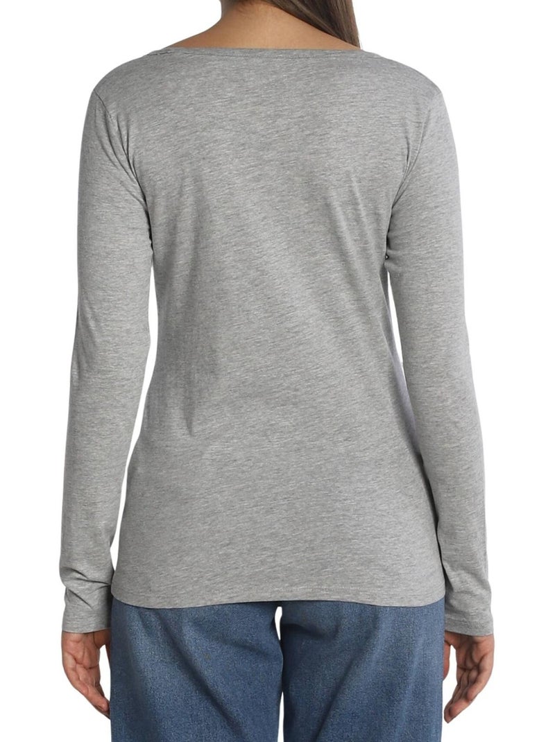 T-shirt manches longues - pepe jeans Gris - Kiabi