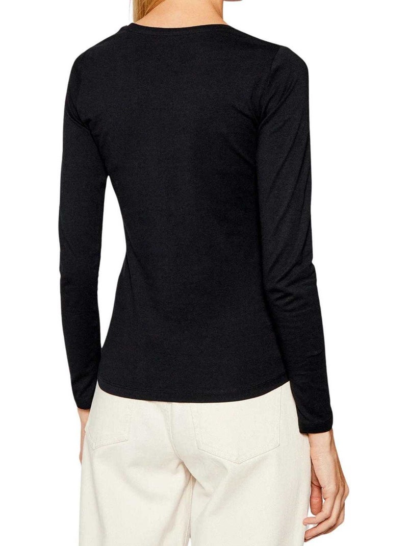 T-shirt manches longues - pepe jeans Noir - Kiabi