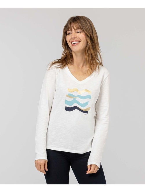 T-shirt manches longues - Terre de Marins - Kiabi