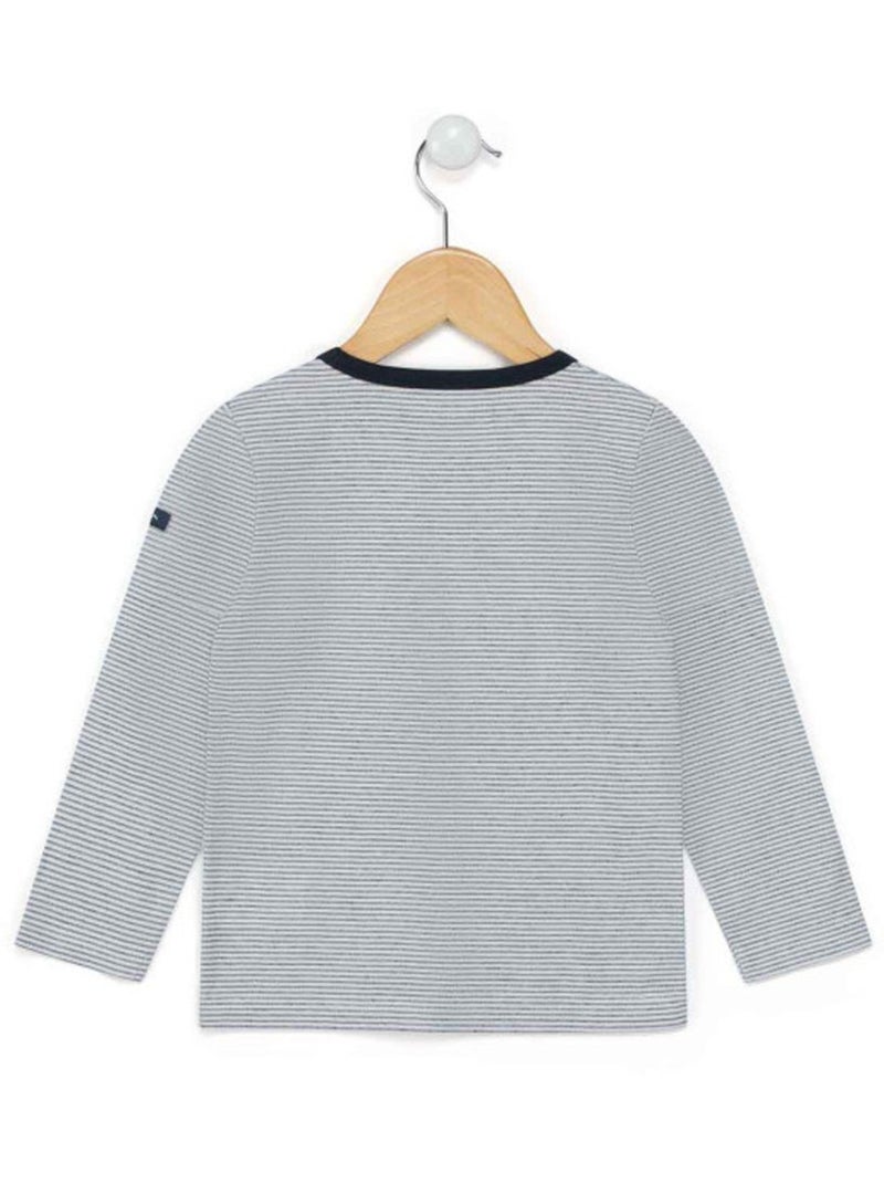T-shirt manches longues - Terre de Marins Beige grès - Kiabi