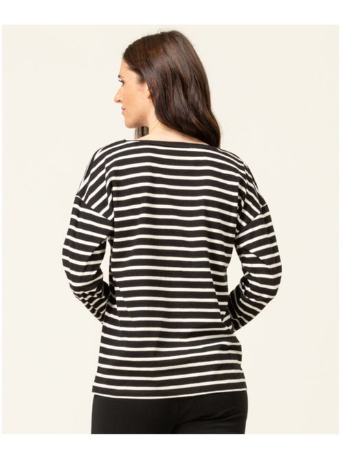 T-shirt manches longues - terre de marins - Kiabi T-shirt manches longues - terre de marins - Kiabi