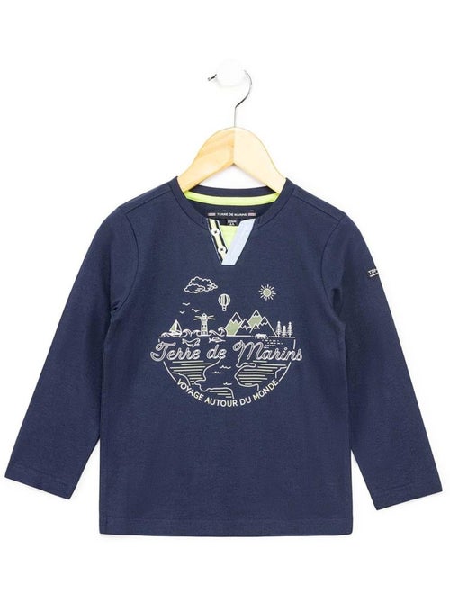 T-shirt manches longues - Terre de Marins - Kiabi