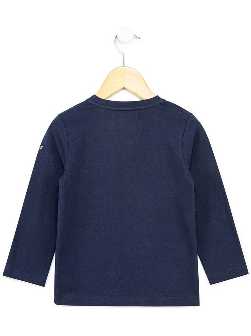 T-shirt manches longues - Terre de Marins Bleu - Kiabi