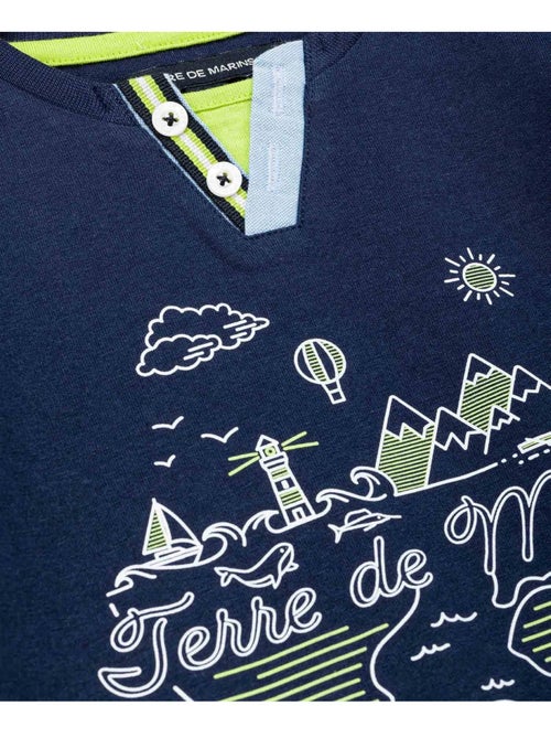 T-shirt manches longues - Terre de Marins - Kiabi