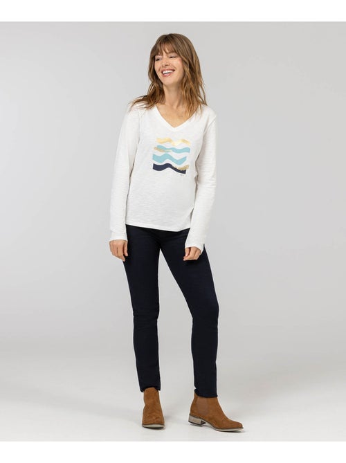 T-shirt manches longues - Terre de Marins - Kiabi