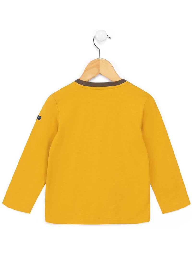 T-shirt manches longues - Terre de Marins Jaune - Kiabi