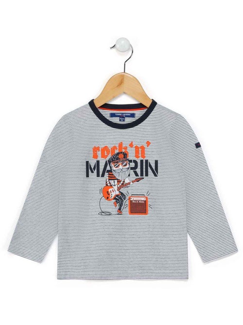 T-shirt manches longues - Terre de Marins - Kiabi