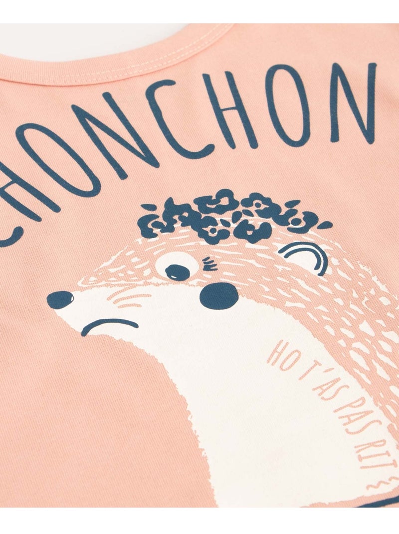 T-shirt manches longues - Terre de Marins Rose - Kiabi
