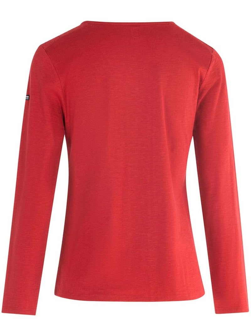 T-shirt manches longues - Terre de Marins Rouge - Kiabi