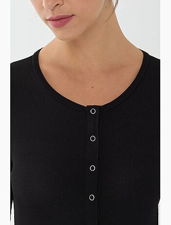 T-shirt manches longues à boutons pression hiccup