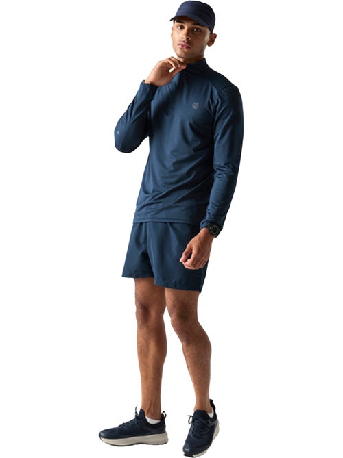 T-shirt manches longues à col montant zippé power up - dare 2b - Kiabi