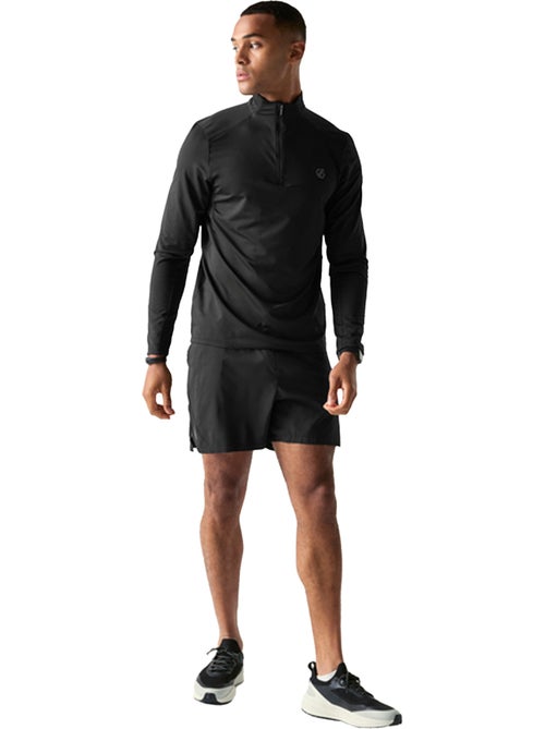 T-shirt manches longues à col montant zippé power up - dare 2b - Kiabi