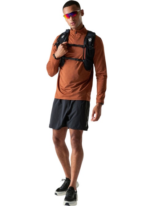 T-shirt manches longues à col montant zippé power up - dare 2b - Kiabi