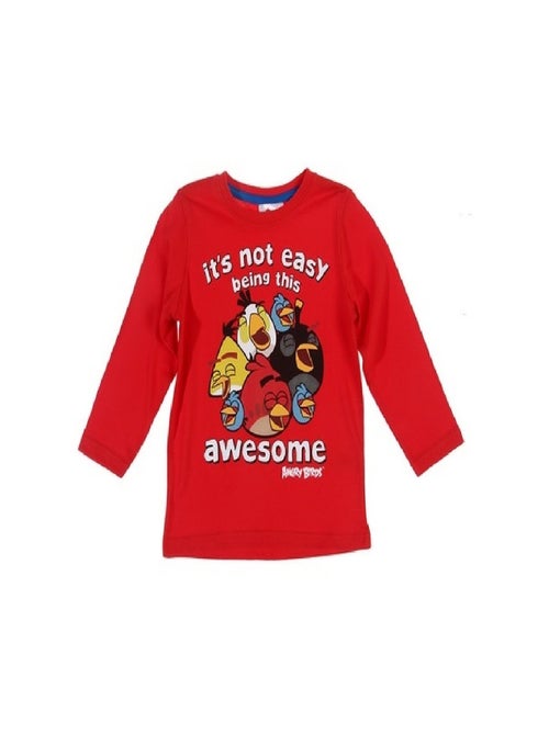 T-shirt Manches Longues Angry Birds Taille 4 Ans - Kiabi