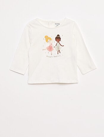T-shirt manches longues avec animation devant