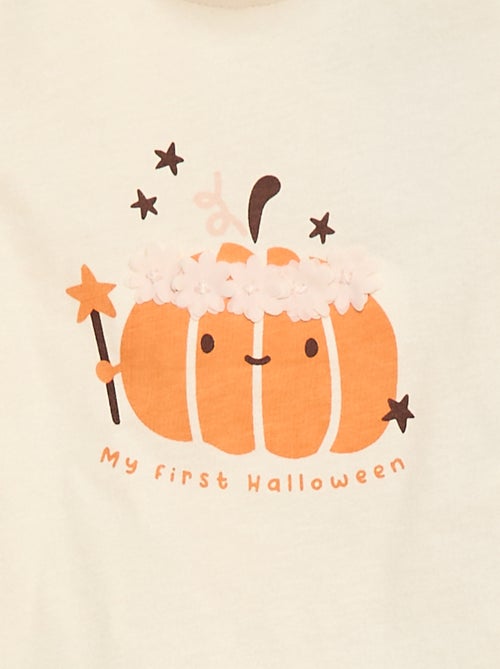 T-shirt manches longues avec animation devant - Kiabi