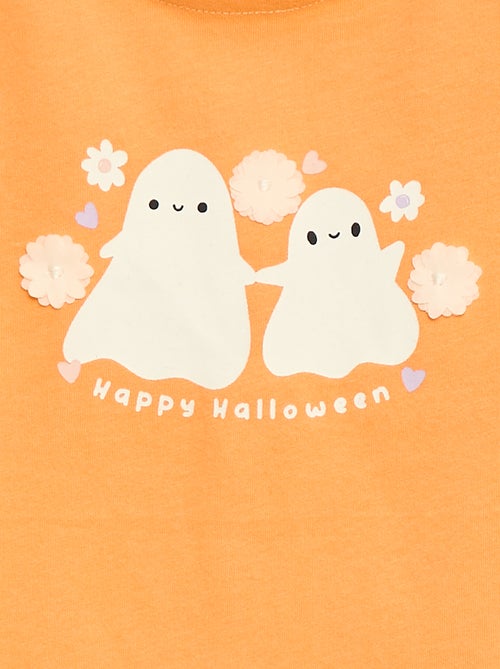 T-shirt manches longues avec animation devant - Kiabi