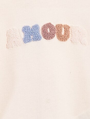 T-shirt manches longues avec animation devant