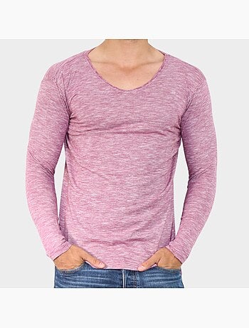 T-shirt manches longues avec fines rayures